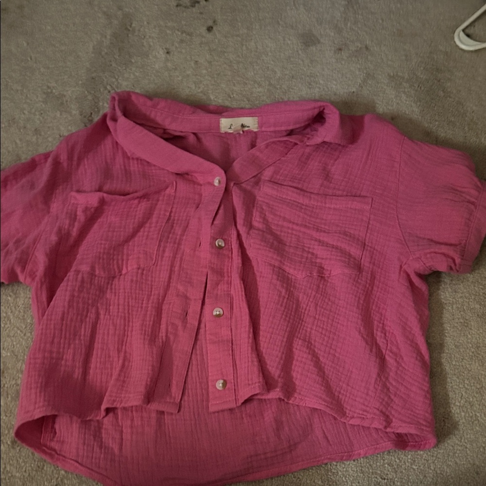 Love Notes Vibrant Pink Shirt